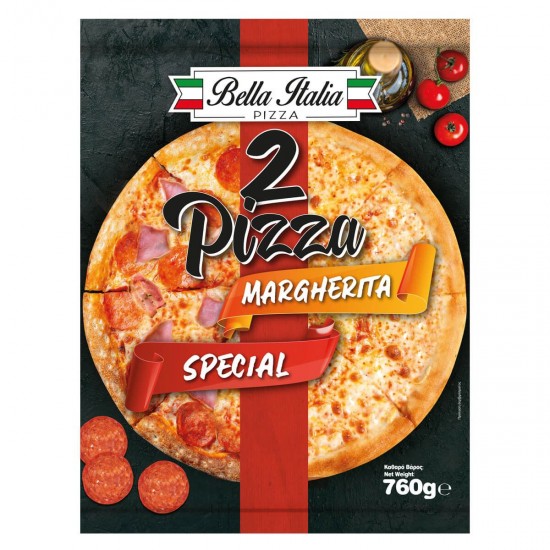 BELLA ITALIA PIZZA MARGHERITA & SPECIAL 2ΤΜΧ